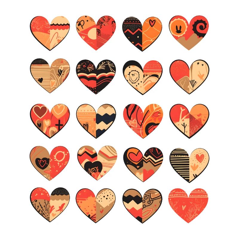 Herz Muster Herzmuster Valentinstag Geschenk