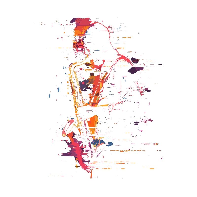 Saxophonist Synthwave