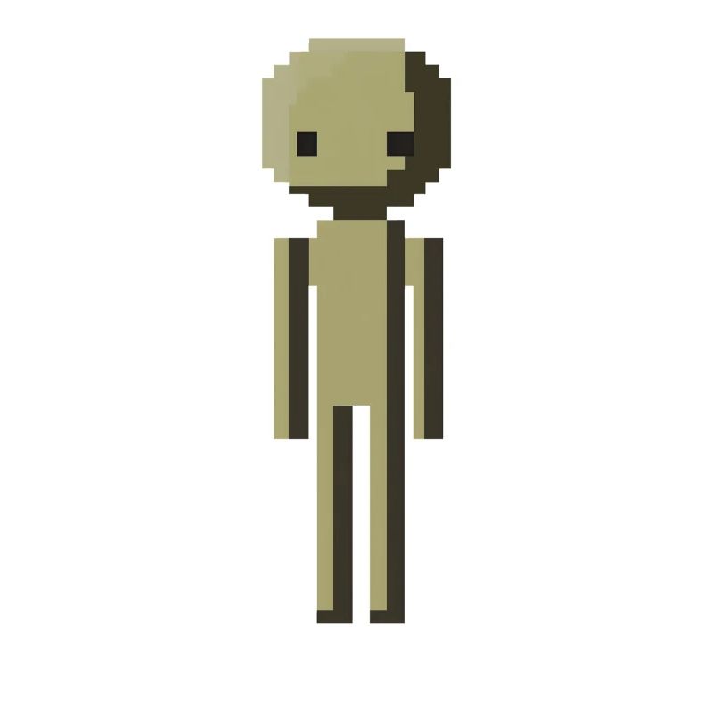 High Resolution Lustig Pixelart Männchen Geschenk