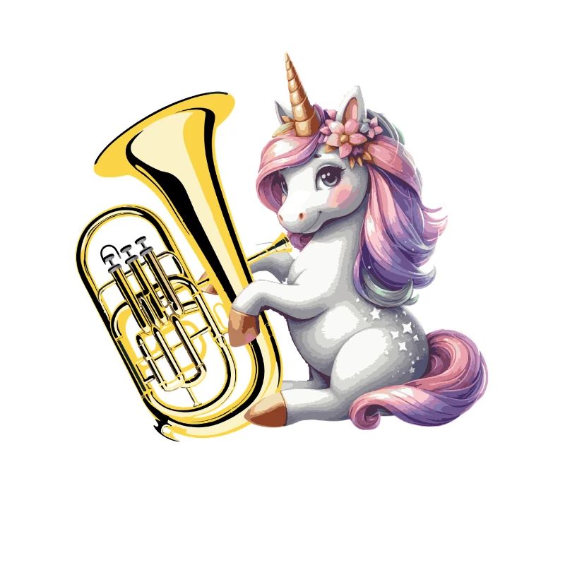 Unicorn plays euphonium euphonium player