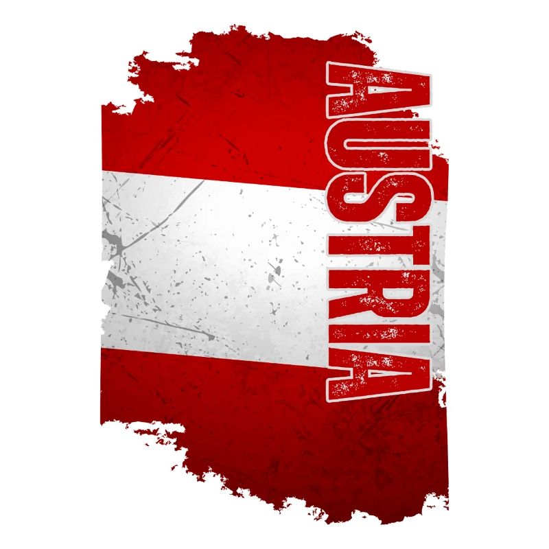 Vertical Austrian flag, Austrian pride