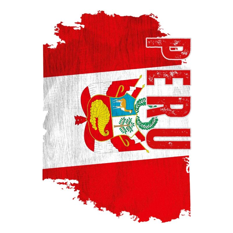 Vertical Peruvian flag, Peruvian pride