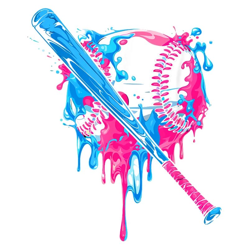 Conception vibrante d’éclaboussures de cœur de baseball
