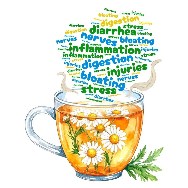 Chamomile tea for stress