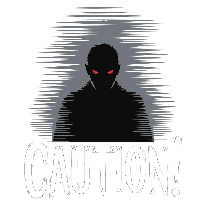 Dark Shadow Caution Graphic