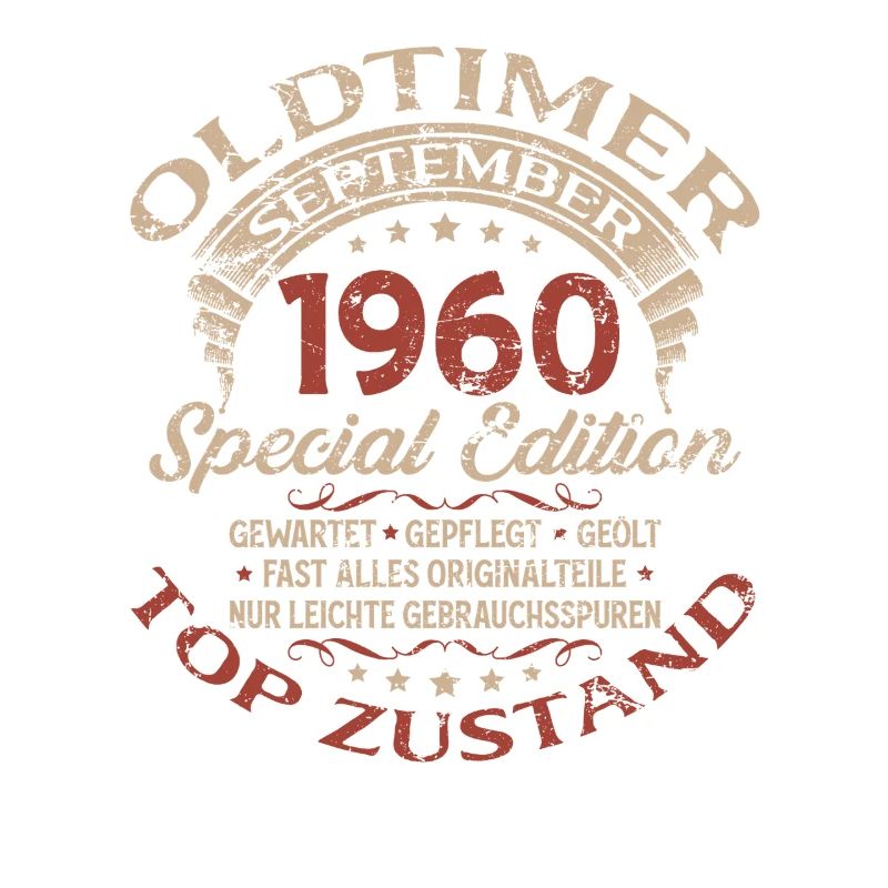 65. Geburtstag Geschenk Oldtimer September 1960