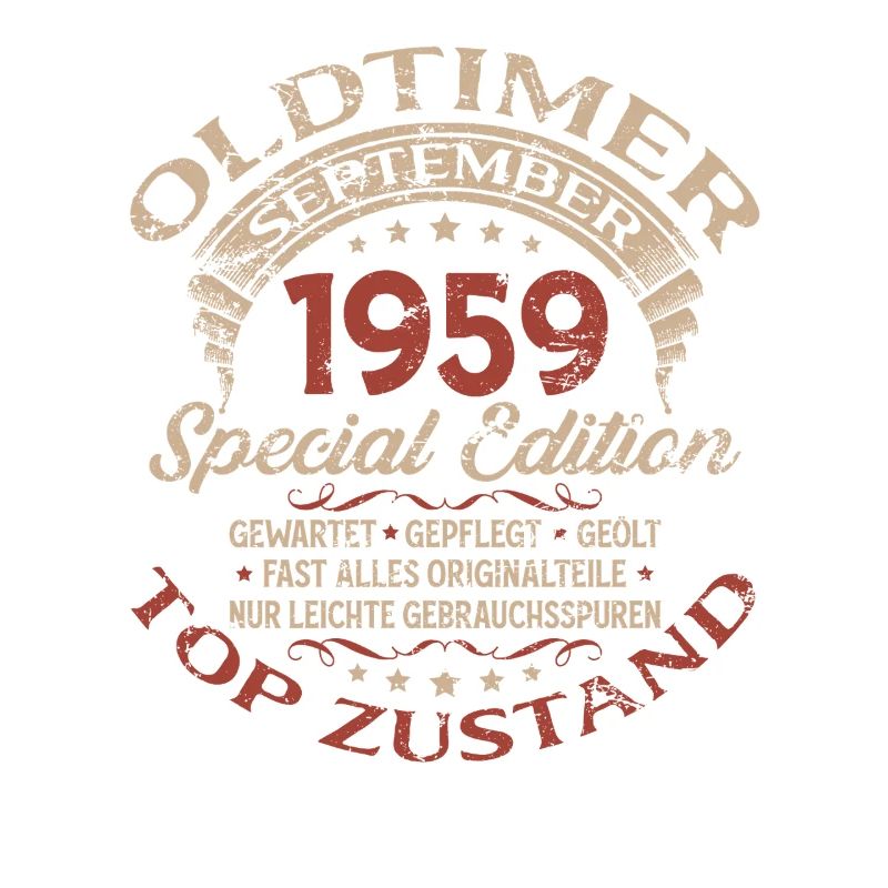66. Geburtstag Geschenk Oldtimer September 1959