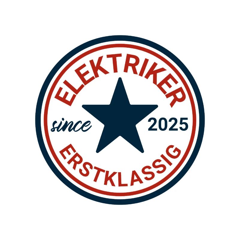 Elektroiker Retro Logo