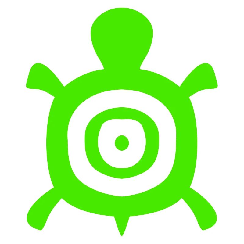 Turtle Turtle Shell Circles Tank Logo