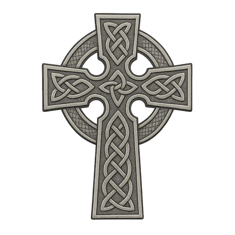 Celtic Cross with Knot Pattern