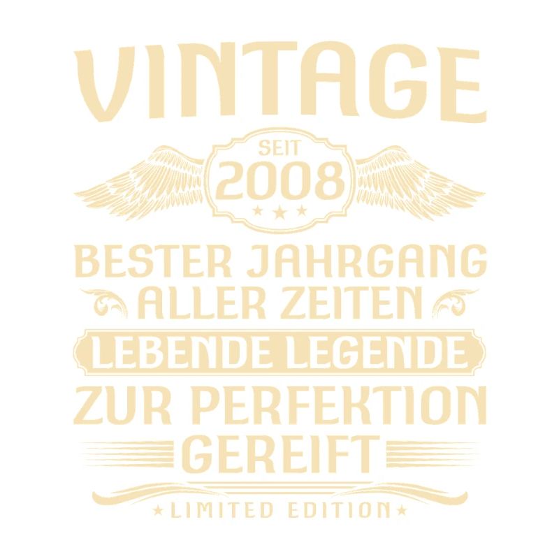 Vintage since 2008 Vintage - 18th Birthday