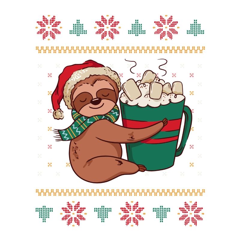 Sloth needs warm milk – Funny Christmas