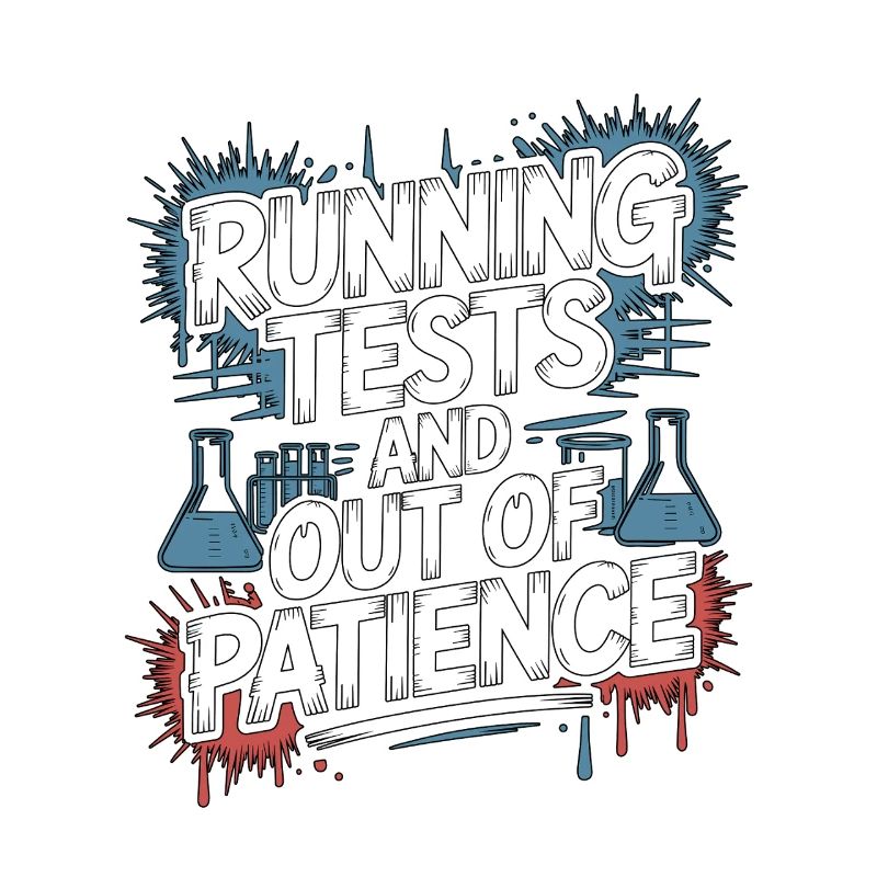 Lab Technician Running Tests And Laboratory Work