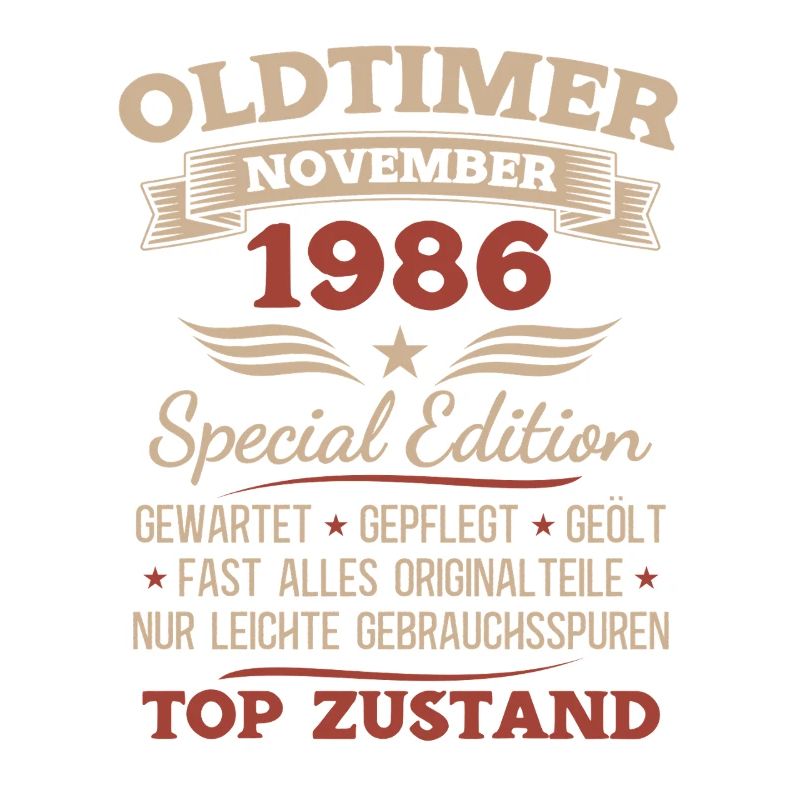 40. Geburtstag Geschenk Oldtimer November 1986