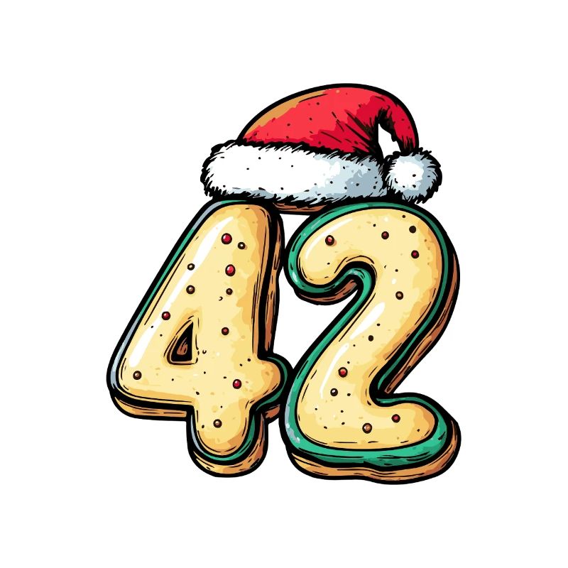 Biscuit de Noël à 42 chiffres