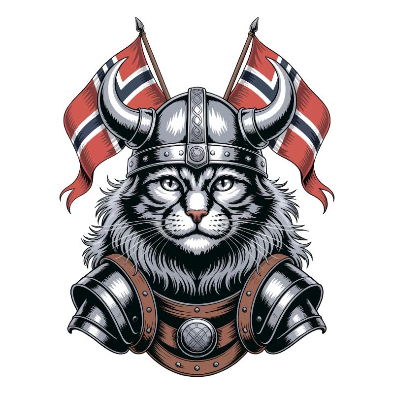 Norwegen Katze Wikinger