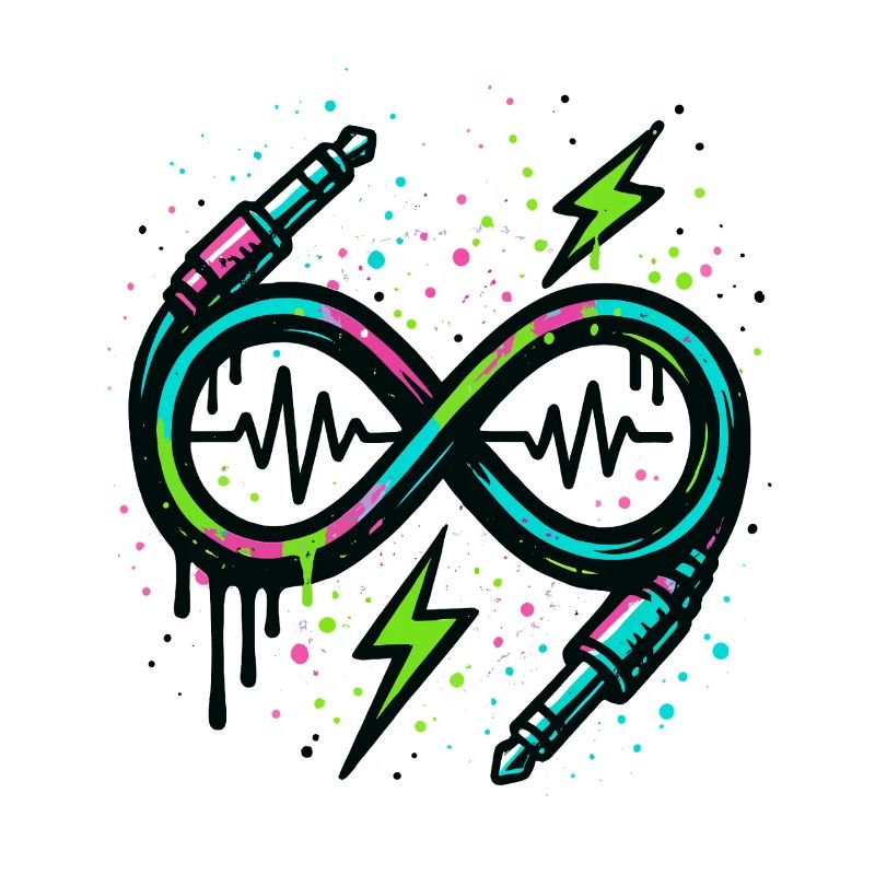 Infinity Neon Energy Music Graphics