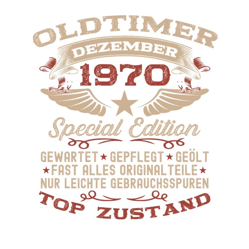 55. Geburtstag Geschenk Oldtimer Dezember 1970