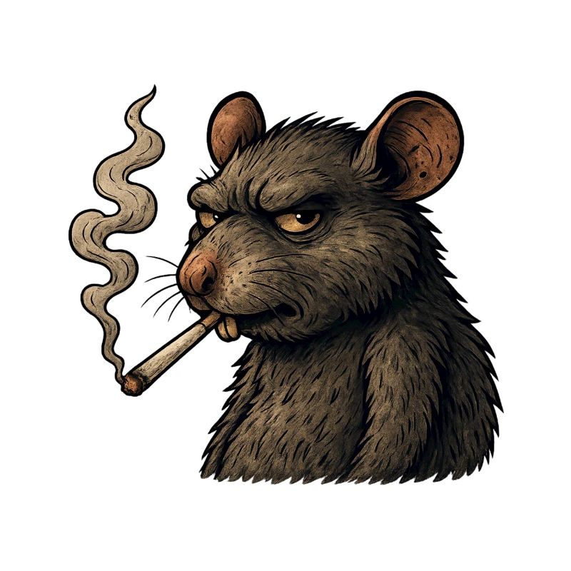 Rauchende Ratte