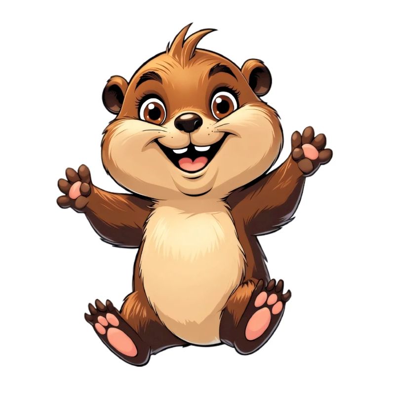 Fröhliches Eichhörnchen Design