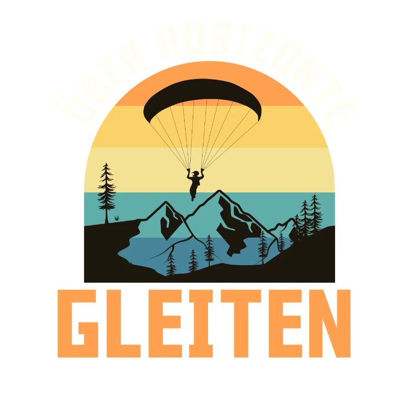 Paraglider GLIDING OVER HORIZONS Funny