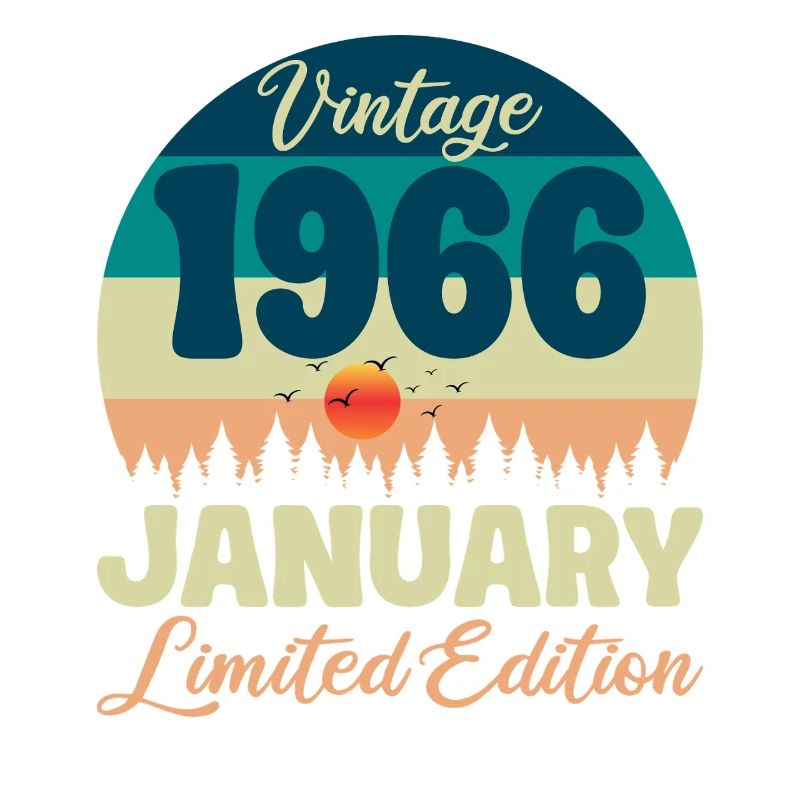 60e Anniversaire 60 ans Janvier 1966 idée Cadeau