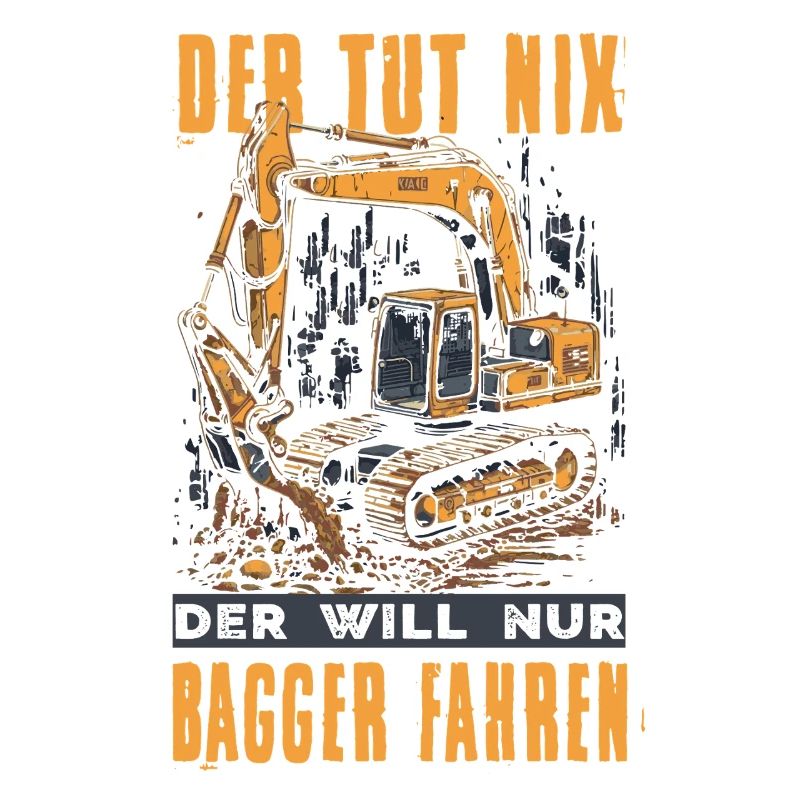 Baggerfahrer Geschenke Baggerführer Baustelle