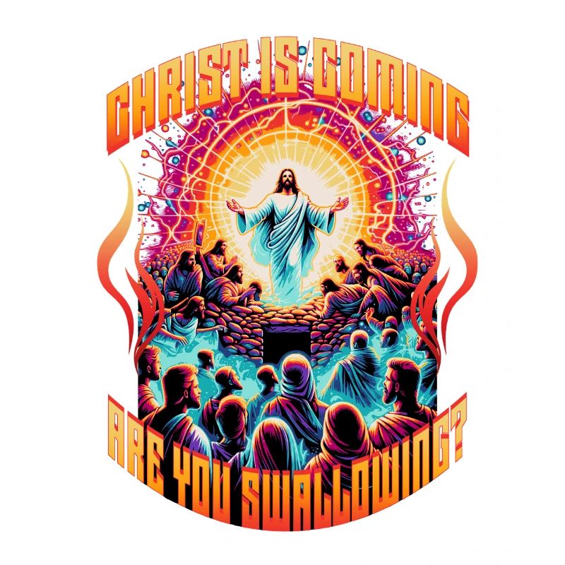 Le Christ arrive. Tu avale ? Inutilisable