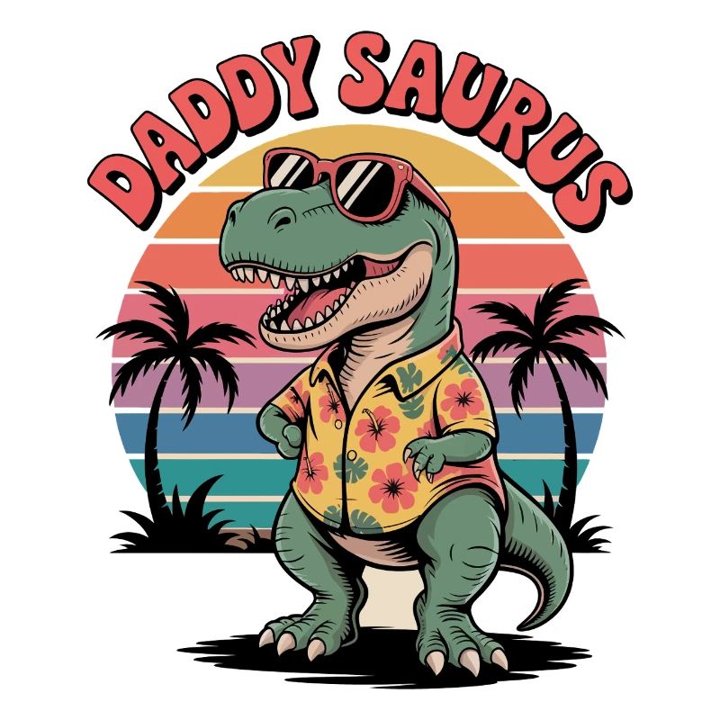 Daddy Saurus Dinosaur 