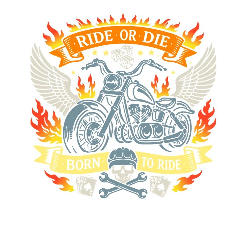 RIDE OR DIE | Biker Flames Gift