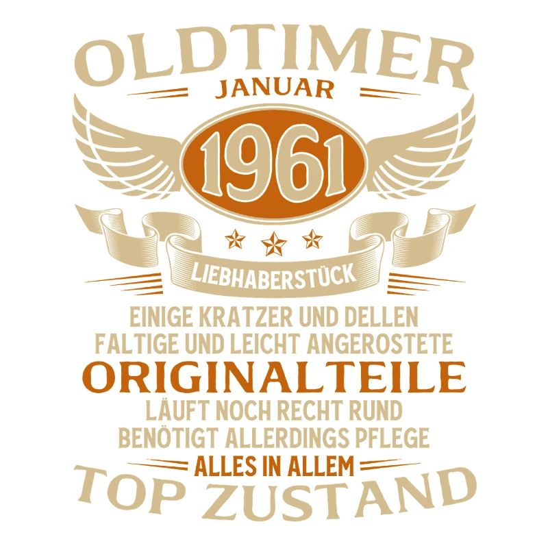 65. Geburtstag Geschenk Oldtimer Januar 1961