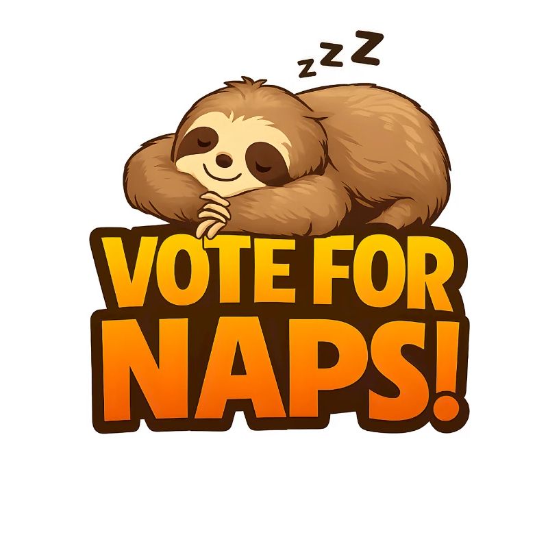 Vote For Naps Sleeper Sloth Design
