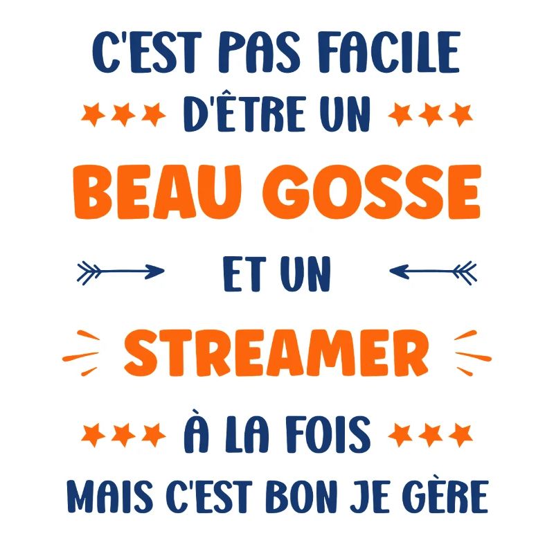 Handsome guy and streamer at the same time