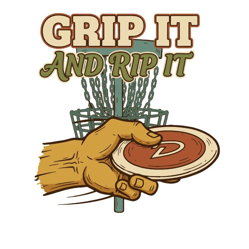 Grip It And Rip It Disc Golf Disc Golfer Flying