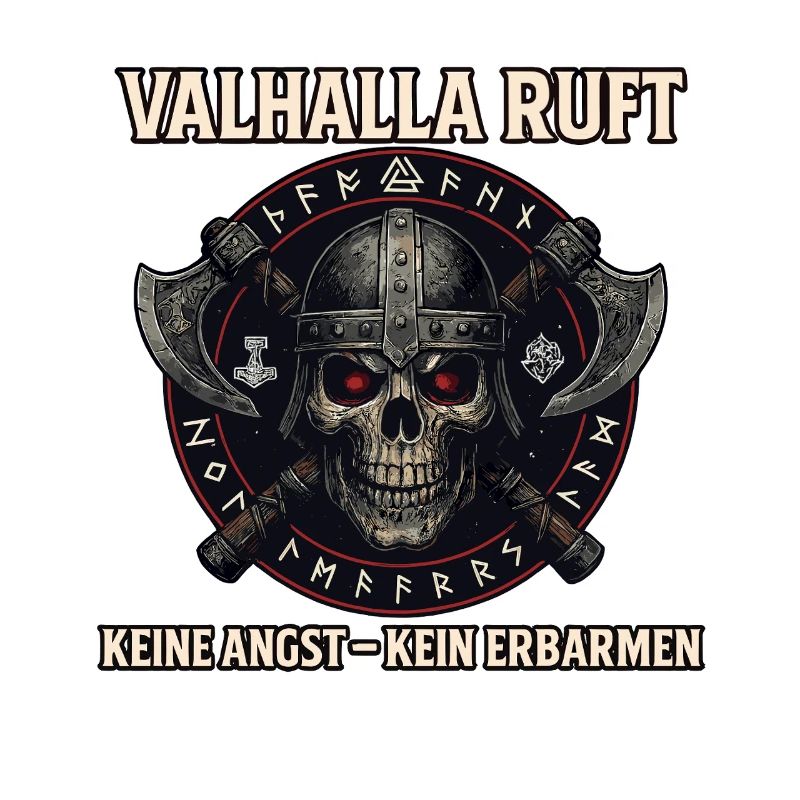Valhalla Ruft Wikinger Runen Nordisch 