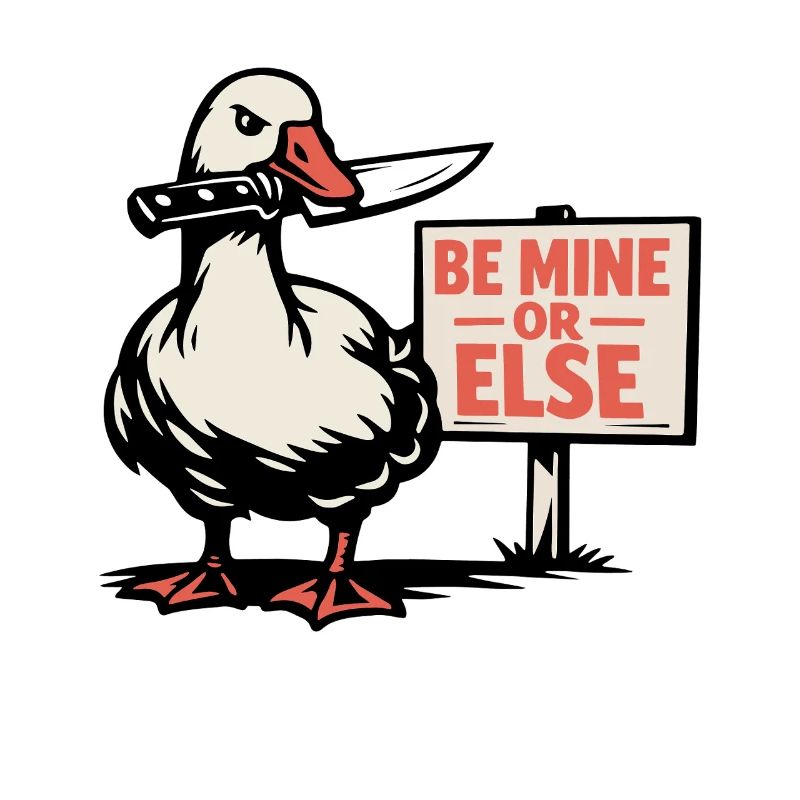 Be Mine or Else - Valentine's Gans