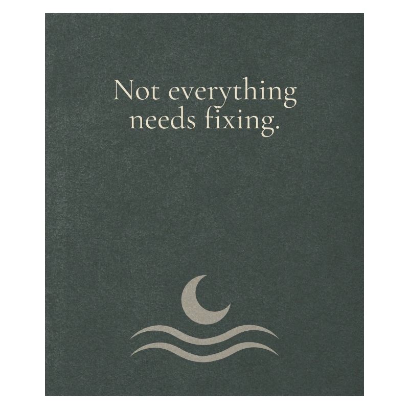 Not everything needs fixing