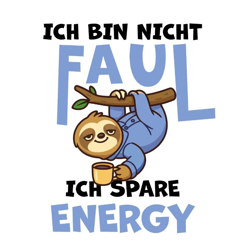 Lazy Sloth Sloth - I Save Energy