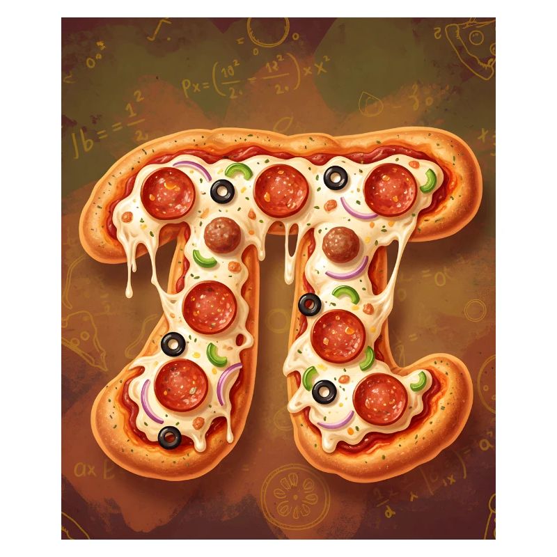 Pi Shape Pizza