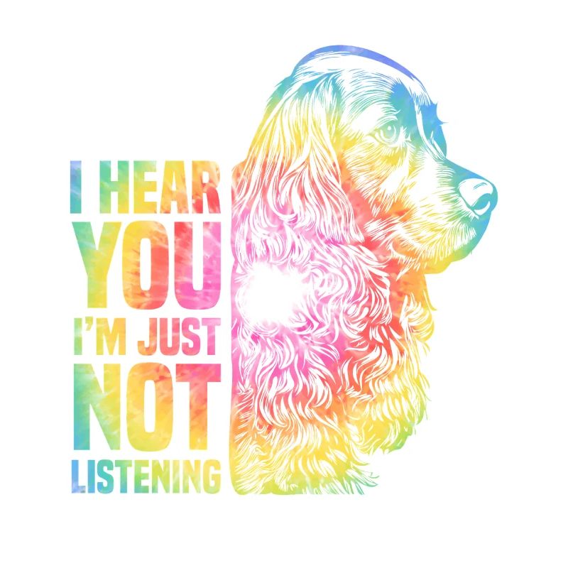 Regenbogen Tier Hund Cocker Spaniel