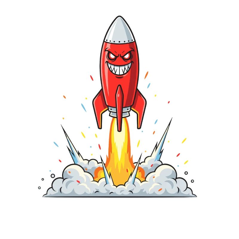 Angry Rocket Comic Character