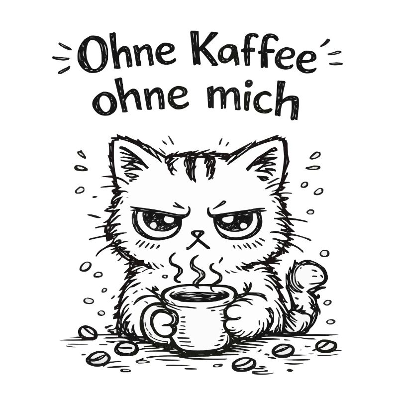 Grimace de café de chat