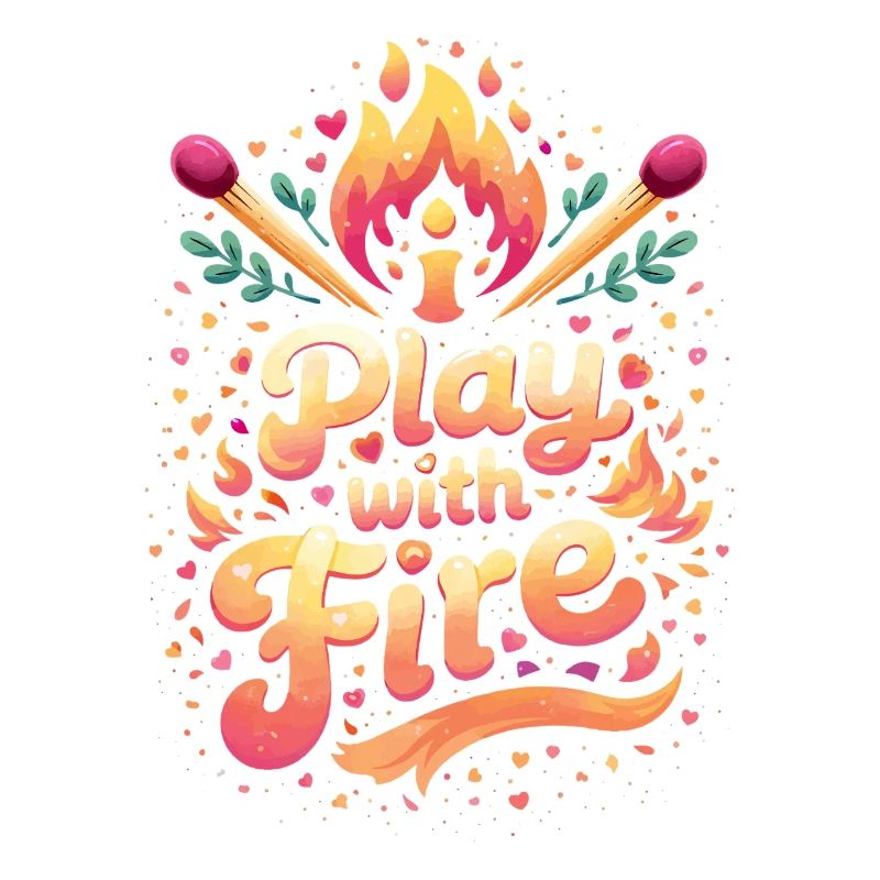 Play with fire typography design