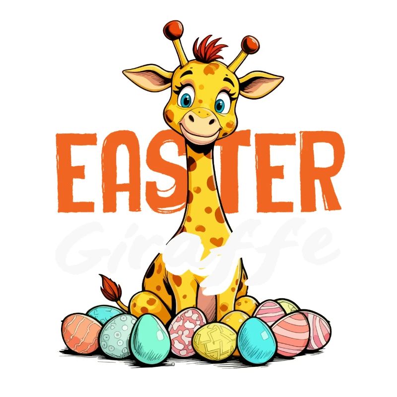Joyeuses girafes de Pâques sucrées