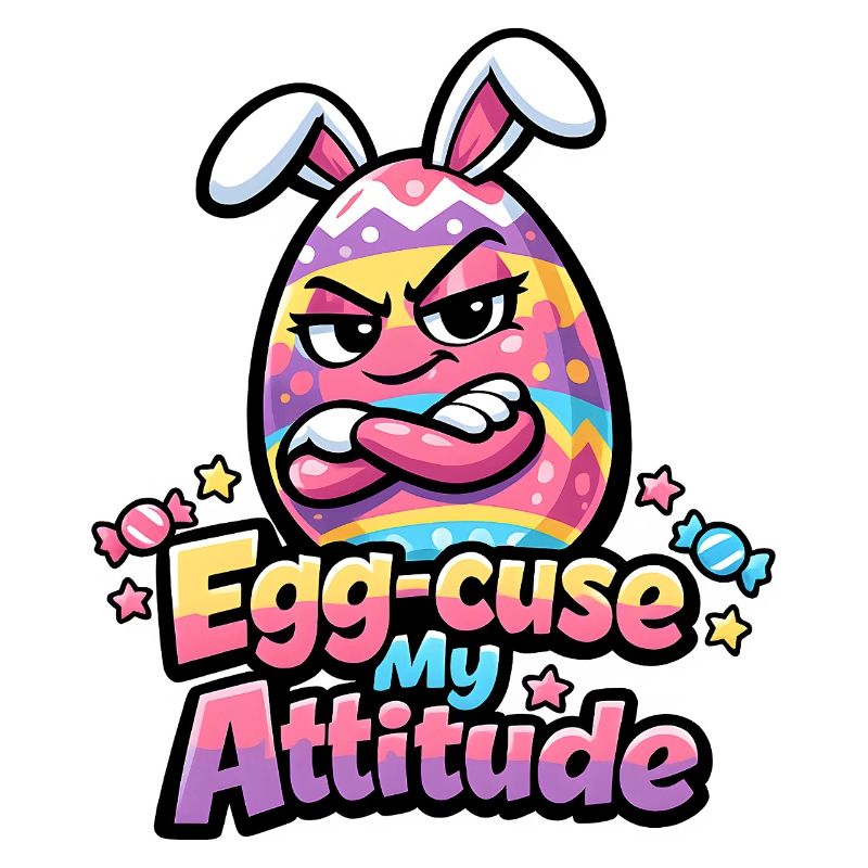 Egg-Cuse My Attitude Easter