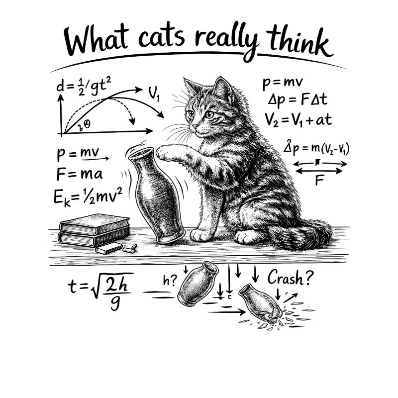 Cat, Physics, What cats really think