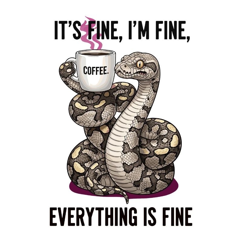 C’est bien dans l’humour fin du serpent du café