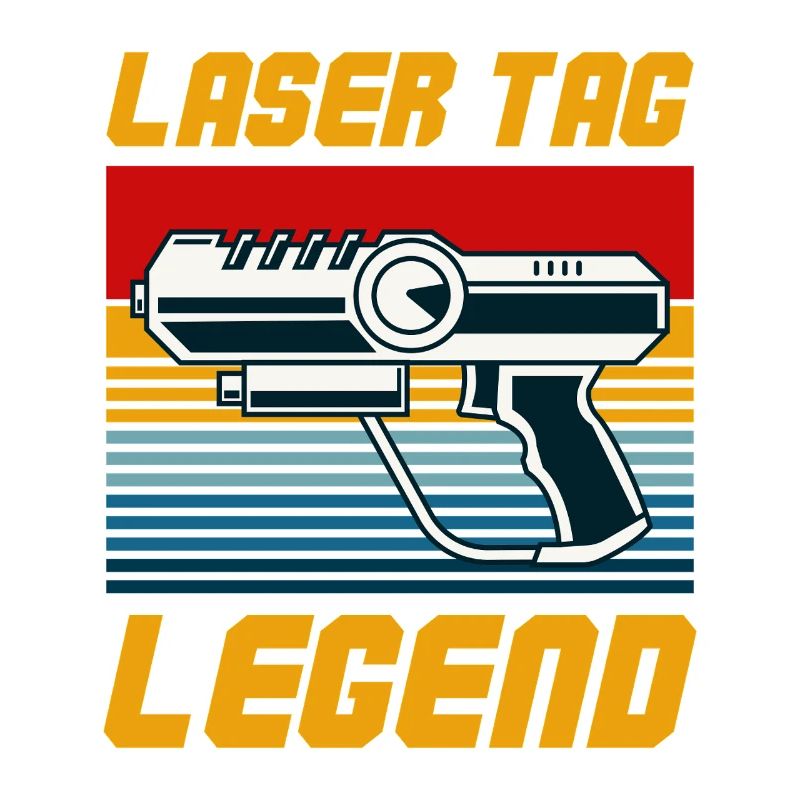 Graphique Laser Tag Legend Retro Blaster