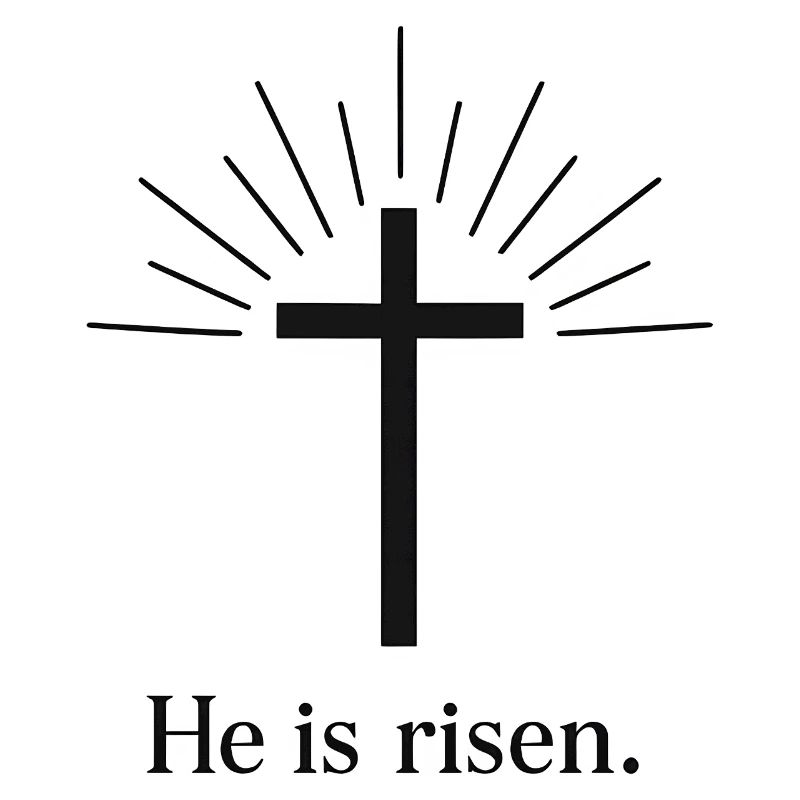 He is Risen Jesus Easter Cross