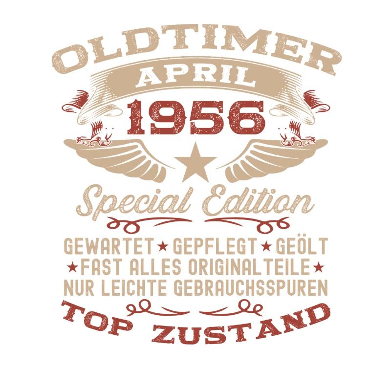 70. Geburtstag Geschenk Mann Oldtimer April 1956